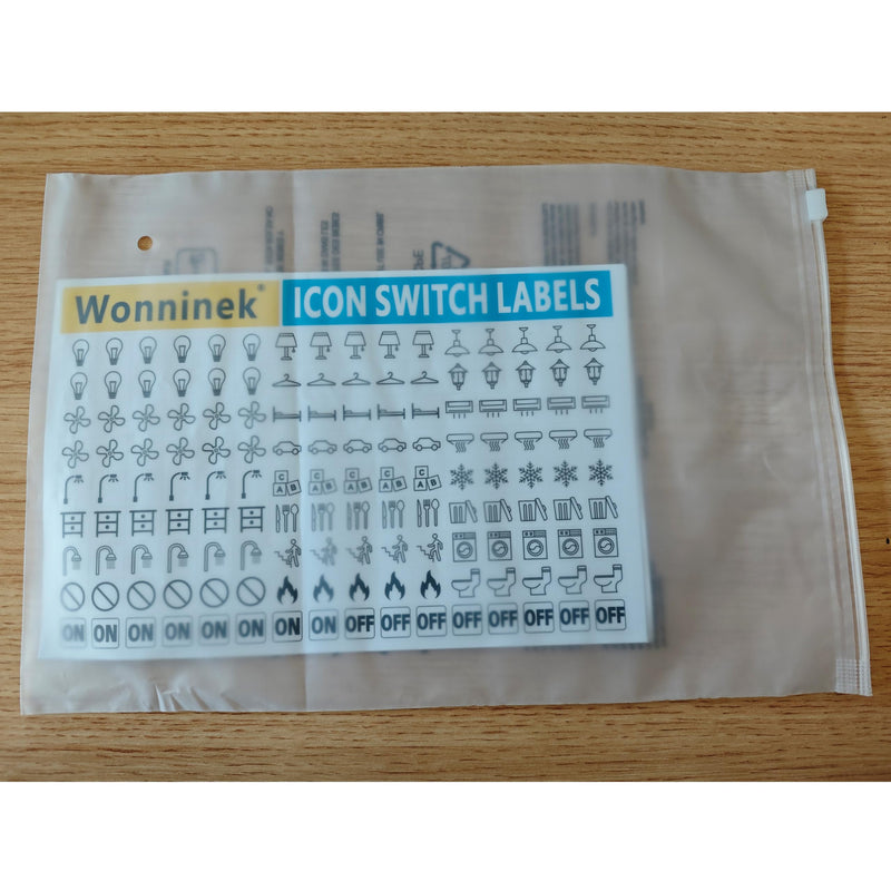 Light Switch Labels 600PCS, Transparent Switch Identifier Stickers, Waterproof Switch Stickers for Home Office Kitchen Bathroom Identification & Organization