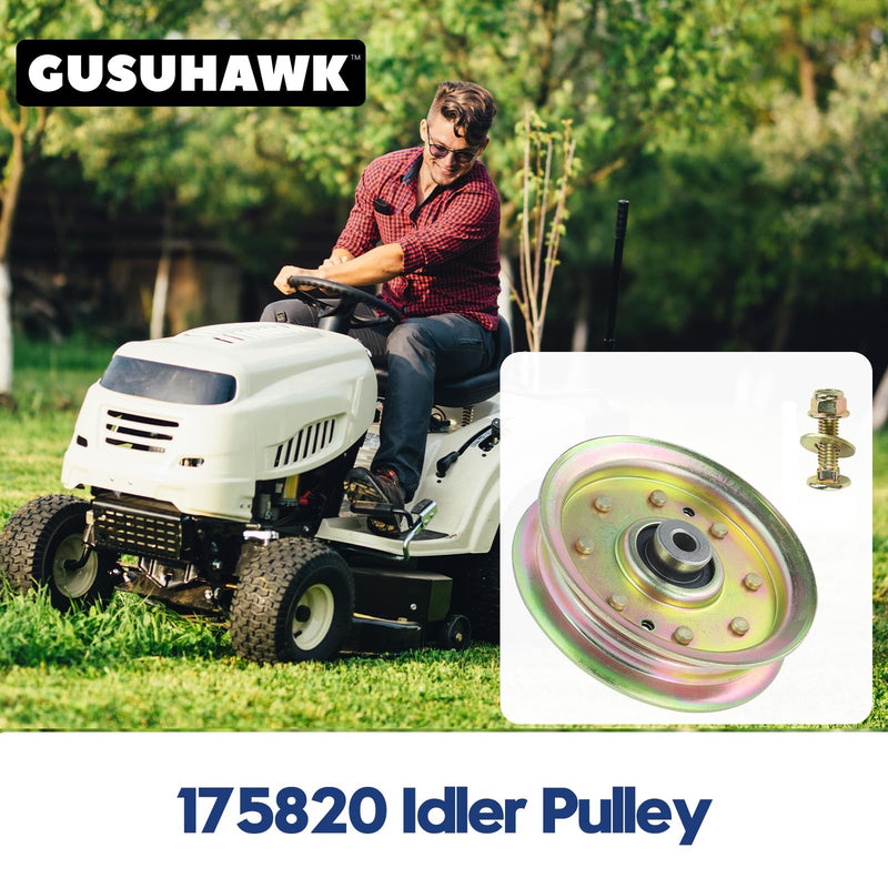 [Australia - AusPower] - 175820 Idler Pulley Replaces Craftsman Idler Pulley 175820 Pulley Craftsman Pulley Idler Flat 175820, Husqvarna 596481401 Pulley Idler, Husqvarna 532175820 Pulley, Husqvarna 539107620 1 Pack 175820 Pulley 