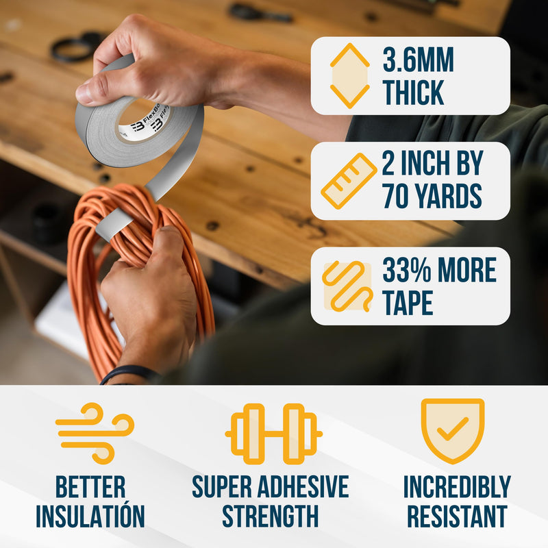 Generic Aluminum Tape 2 inch x 65ft x 3.9 mil Silver Heavy-Duty Metal Tape for Ductwork, HVAC, Insulation, Dryer Vent, Plumbing Heat-Resistant, Moisture-Resistant, High-Temperature Adhesive Tape 1