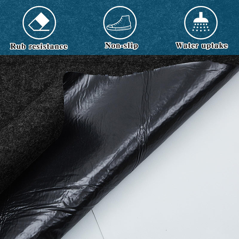 Tinideya Black Boat Trailer Bunk Carpet Water Proof Bunk Carpet Marine Boat Bunk Carpet Outdoor Boat Trailer Bunk Covers Trailer Boat Bunk Padding for Boats Trailers 1 19.6 ft x 7.9 Inches