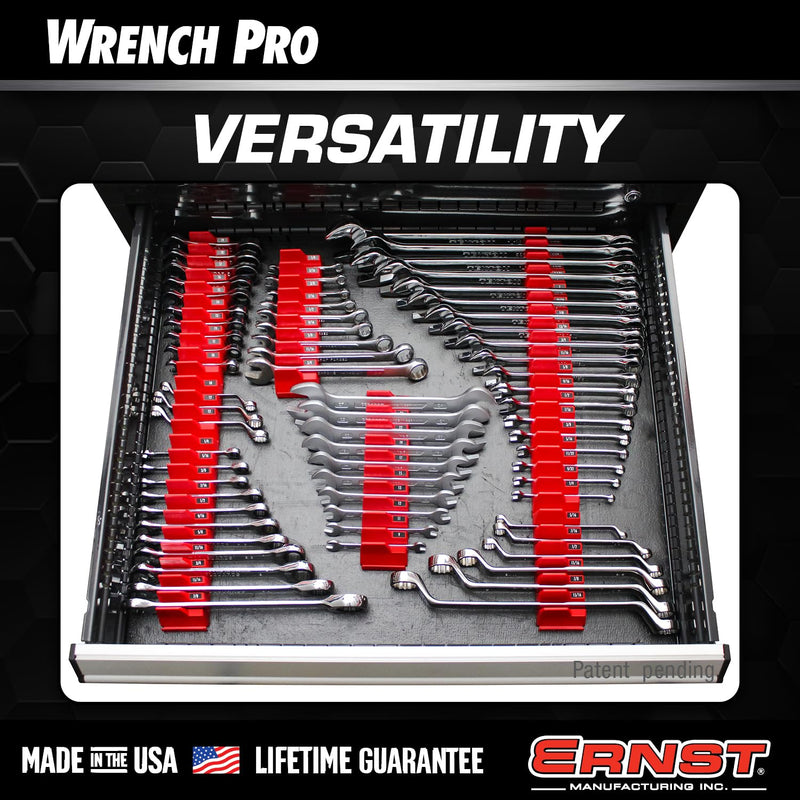 [Australia - AusPower] - Ernst Manufacturing Wrench Pro - Modular Wrench Organizer for 20 Tools Black 