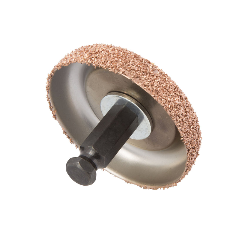 [Australia - AusPower] - Steelman Tungsten Carbide Buffing Wheel with Adapter, ⅜ Inch Arbor, Compatible with Steelman Heavy Duty Low Speed Tire Buffer 1 