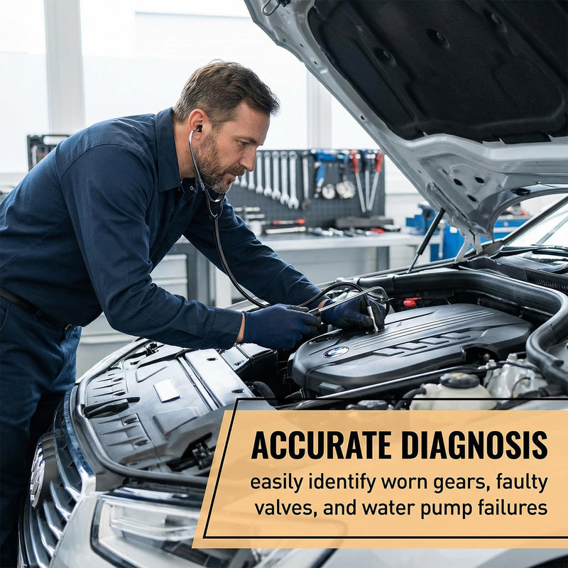 Mechanic Stethoscope, Stetoscope, Motor Stethoscope, Car Stethoscope, Machine Diagnostic Tester, Stethoscope, Mechanic Sensitive Hearing Aid, for Cars Mechanical Internal Noise Detection