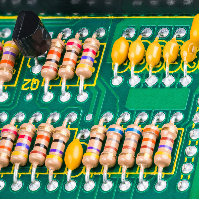 [Australia - AusPower] - 25 Values 1/4W Resistor Kit from 1 Ohm to 1M Ohm 1/4 Watt 5% Carbon Film Resistors Assortment 