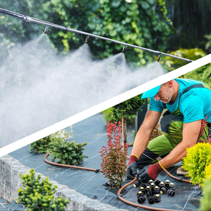 [Australia - AusPower] - 30 Pcs Sprinkler Nozzle 1/2 Inch Garden Misting Nozzles Adjustable 360 Degree Lawn Watering Universal Micro Irrigation Sprinkler Heads for Agriculture Lawn Watering Irrigation System 