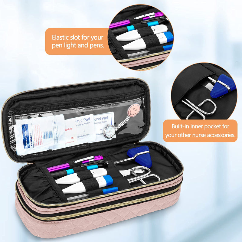 [Australia - AusPower] - Damero 2-Layer Stethoscope Case Bundle with Pill Bottle Bag 