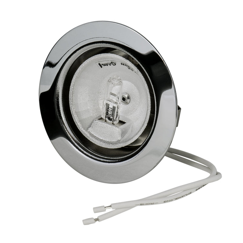 Set furniture recessed light | 12 volt AC G4 20 watt bulb included (dimmable) | drill hole: 55-58 mm - outer diameter: 68 mm - Installation depth: 19 mm | lamps can be replaced - also suitable for LEDs