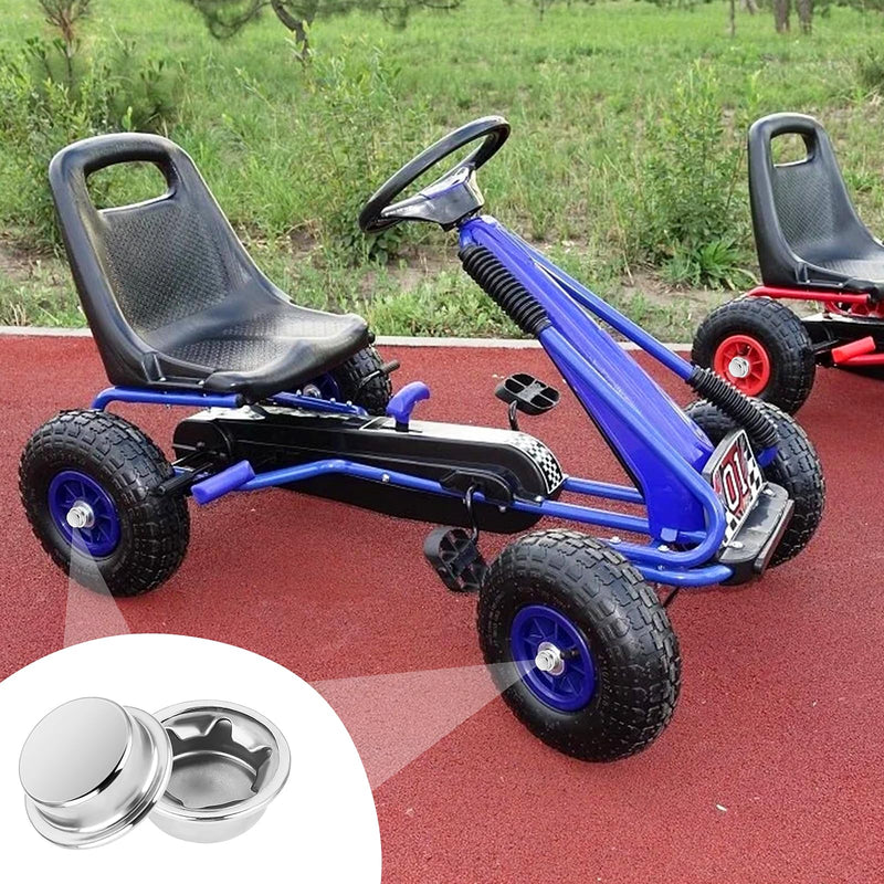[Australia - AusPower] - Push on Pushnut Cap Fits 5/8 Inch Axles, 6 Pack Spring Steel Permanent Washer Caps with Mechanical Zinc Plating for Hand Trucks, Rolling Bins and Lawn Push Wagons,Alternative for Cotter Pins 