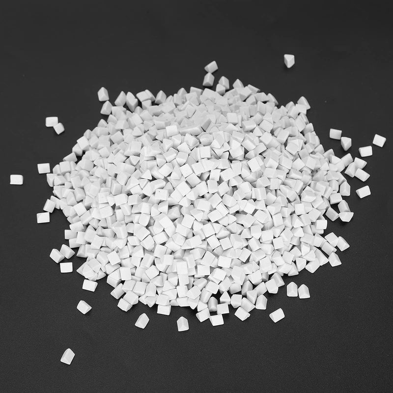 GLOGLOW Ceramic Triangle Pellets for Vibration Polishing Grinder 0.2 Inch Ceramic Filling Media