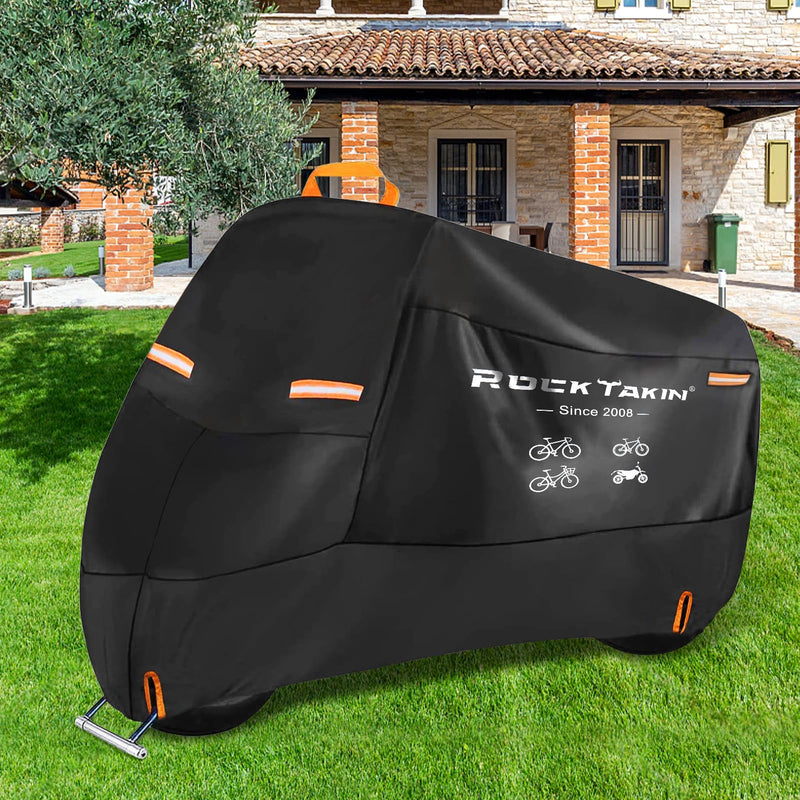 [Australia - AusPower] - Bike Cover for 1 Bike Outdoor Waterproof, 300D Oxford Heavy Duty Bicycle Cover Rain Dust UV Wind Proof Bike Tarp with Reflective Strips Storage Bag for Mountain Road Electric Bike S-1Bike 