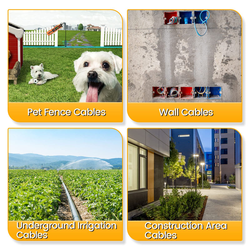 [Australia - AusPower] - VXSCAN Underground Cable Wire Locator, F04 Wire Tracer Tester with Headphones, Earth Cable Locators for Dog Fence, Irrigation Control Wires 