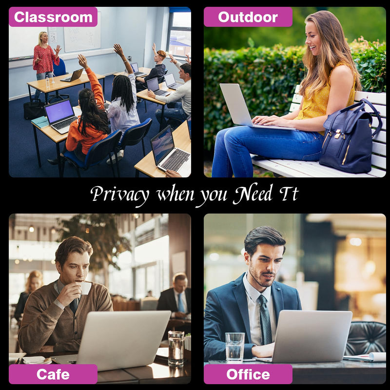 [Australia - AusPower] - PYS Magnetic 14 Inch Laptop Privacy Screen(16:9 Aspect) - Computer Screen Privacy Shield, Anti-Glare Blue Light Filter, Detachable Privacy Screen Protector for Lenovo Thinkpad, HP Elitebook, Dell 14 Inch (16:9) 