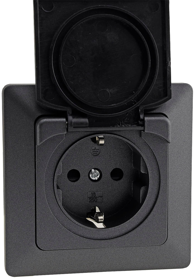 [Australia - AusPower] - Milos Socket Switch Button Sets I Anthracite 