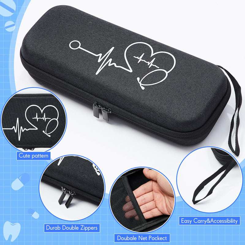 [Australia - AusPower] - 2 Pcs Nurse Backpack Bag and Stethoscope Case Nursing School Essentials Graduation Gifts 15. 4 Inch Laptop Nurse Accessories for CNA Doctor Working Travel 