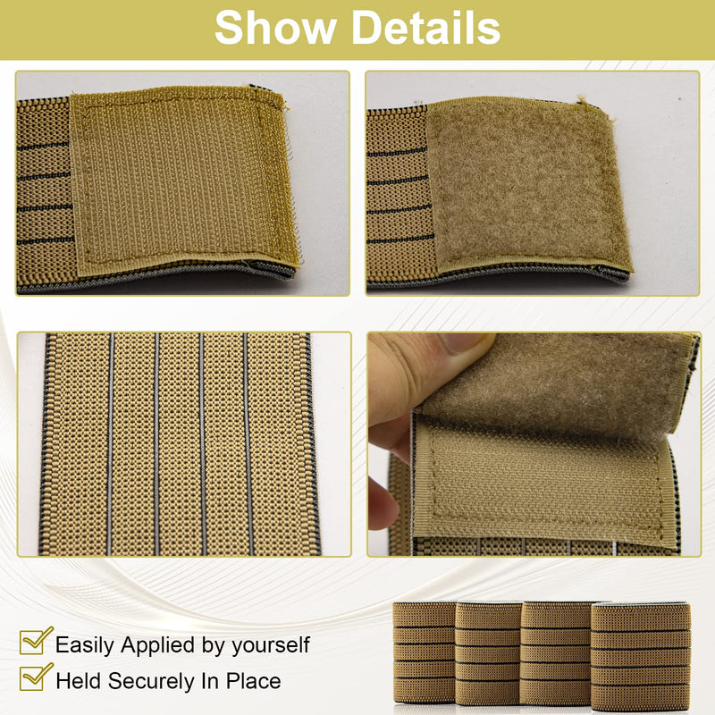 [Australia - AusPower] - Elastic Bandage Spare Parts Wrap Elastic Wrap Strape Band Straps Banda Elastica Lipo Pad Band Beauty Machine Accessories 3 Size 10 pcs Tan Elitzia Brown 