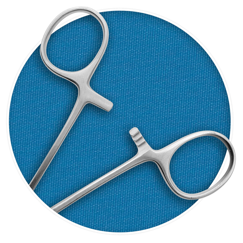 [Australia - AusPower] - SURGICAL ONLINE 10-Pack Straight 5-Inch Mosquito Hemostat Locking Forceps, Stainless Steel 