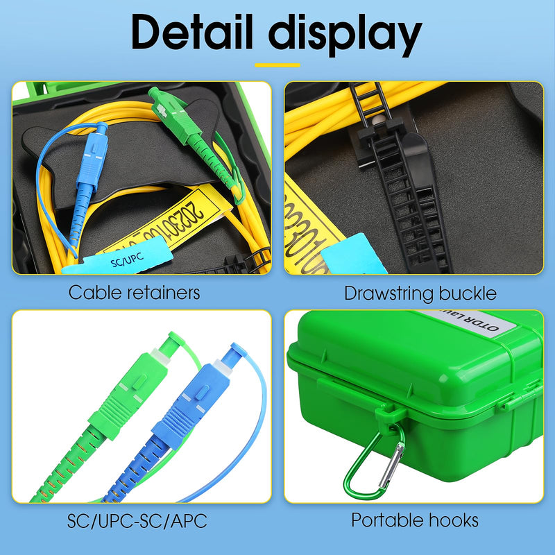 [Australia - AusPower] - OTDR SCUPC-SCAPC 1KM Fiber Optic Transmission Launch Cable Box Fiber Optic Testing Extension line Transmission Cable Ring Test Tools OTDR Dead Zone Eliminator Test Tool 
