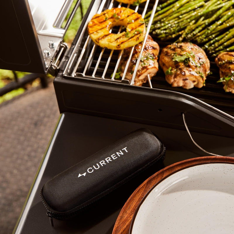 [Australia - AusPower] - Current® Food Probe Expansion Kit - Dual Wire Temperature Probes with App Integration, Precise Monitoring, Durable High-Heat Wires, Includes Zippered Carrying Case 