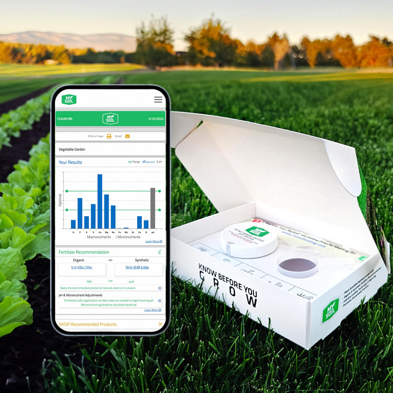 MySoil Soil Test Kit, Unlock Your Lawn & Garden Potential, Complete & Accurate Nutrient and pH Analysis with Recommendations Tailored to Your Soil and Plant Needs 1 Kit