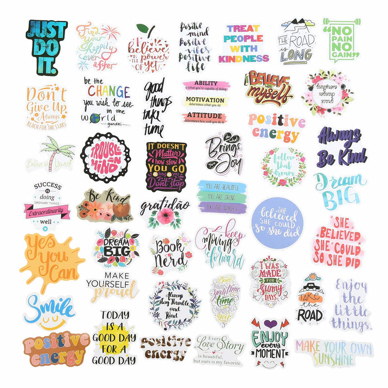 [Australia - AusPower] - Quote Stickers, Positive Stickers 200Pcs Motivational Waterproof Vinyl Stickers for Water Bottle Hydroflasks Laptops Computers Phone for Women Adults Students Teachers Employees 