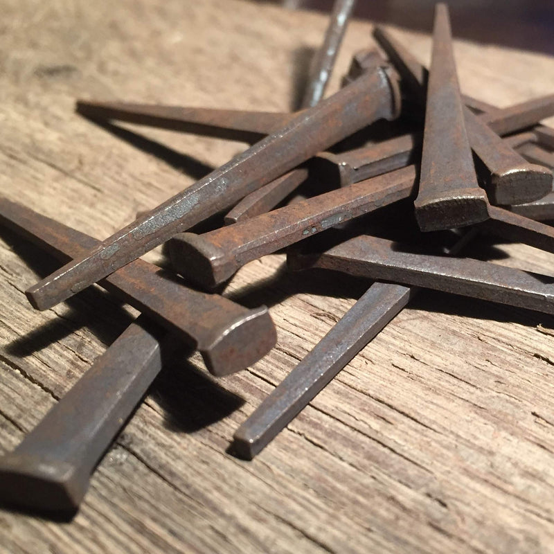[Australia - AusPower] - 2.25" - (1 lb) Antique Style - Cut Flooring Nails - Authentic Rectangular Head - Great for Historic Preservation or just Wanting That Old World Look (1 lb) 