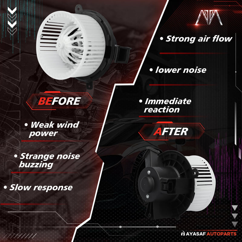 [Australia - AusPower] - MAYASAF 700236 HVAC Blower Motor Assembly fit for Chevy 2007-10 Silverado 1500/2500/3500(HD), 09-13 Traverse, for GMC 07-11 Sierra 1500, 2007-13 Acadia, for Buick 2008-12 Enclave, for Saturn Outlook 