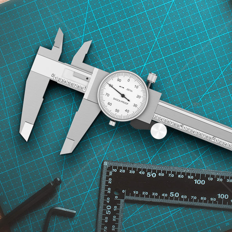 [Australia - AusPower] - HDLNKAK Dial Caliper 0.001” + Vernier Caliper 1/128 inch/0.05mm, High Precision Caliper, Measuring Caliper Tool 