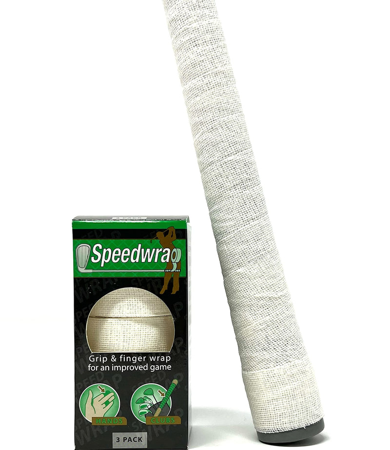 Golf Grip Tape & Finger Wrap – Easily Wraps Over Existing Grip – Protect Hands & Fingers From Raw Spots & Blisters - 1 Inch x 15 Feet (3 Rolls) White