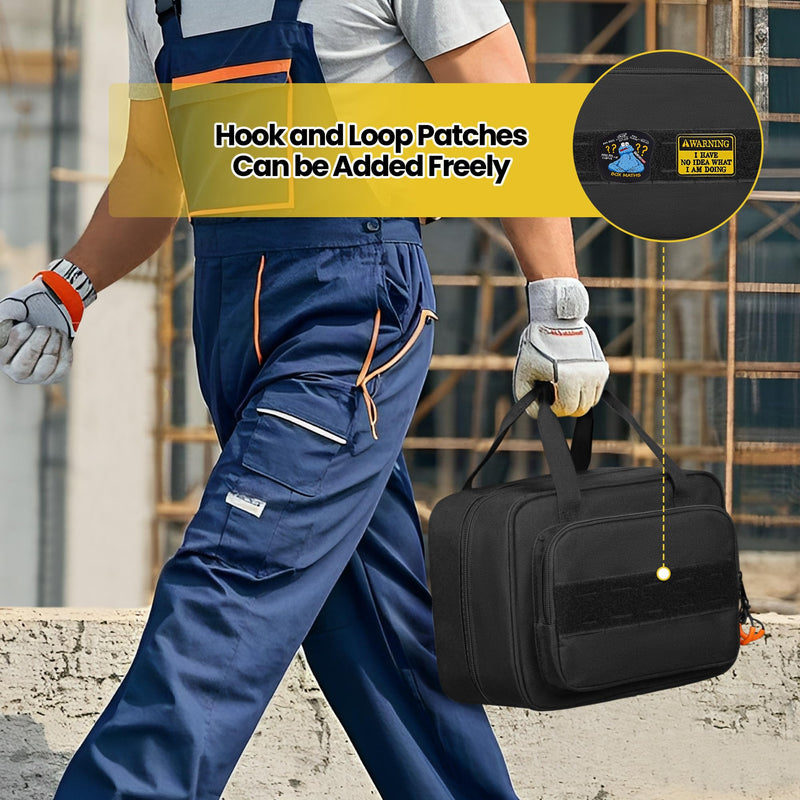 [Australia - AusPower] - Carrying Bag Compatible with Fluke Digital Multimeter/325 Clamp Multimeter, Electric Tester Tool Storage Bag with Multiple Pockets for Electrician (Bag Only) 