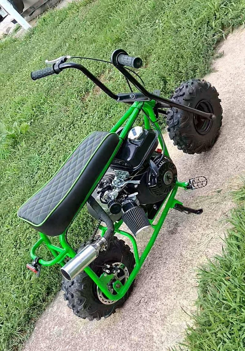 JMCHstore Green Diamond Stitch Seat Cover for Coleman ct200u Mini Bike 196cc Baja DB30, Hisun ct200u 196cc 200cc Trail Bike Cushion Replacement Parts Green Stitch