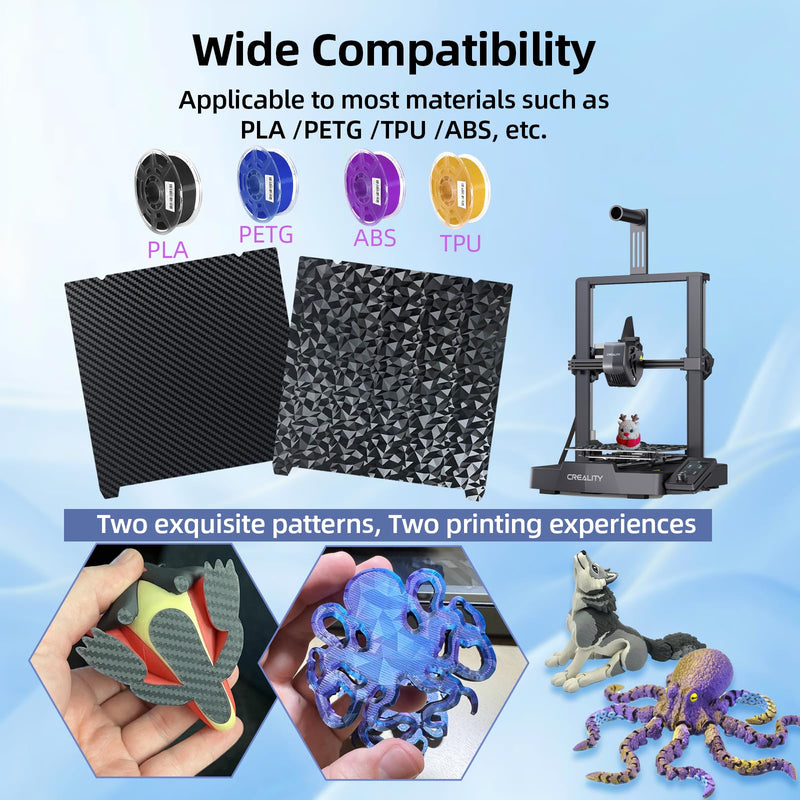 [Australia - AusPower] - IdeaFormer K1 K1C PEO PET Build Plate with Magnetic Plate 235x235mm, Flexible PEO PET Spring Steel Print Bed for Creality K1/K1C/Ender 3 S1/Pro/Ender 5 S1/Ender 3 V3 SE/Ender 3 V3 KE PEO+PET with Magnetic Plate 