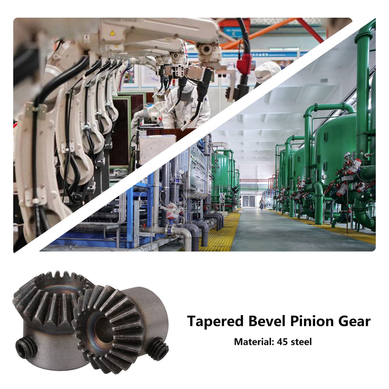 [Australia - AusPower] - CNBTR 6PCS Tapered Bevel Gear Wheels 6mm (1 Modulus 20T) for Hardware Mechanical 