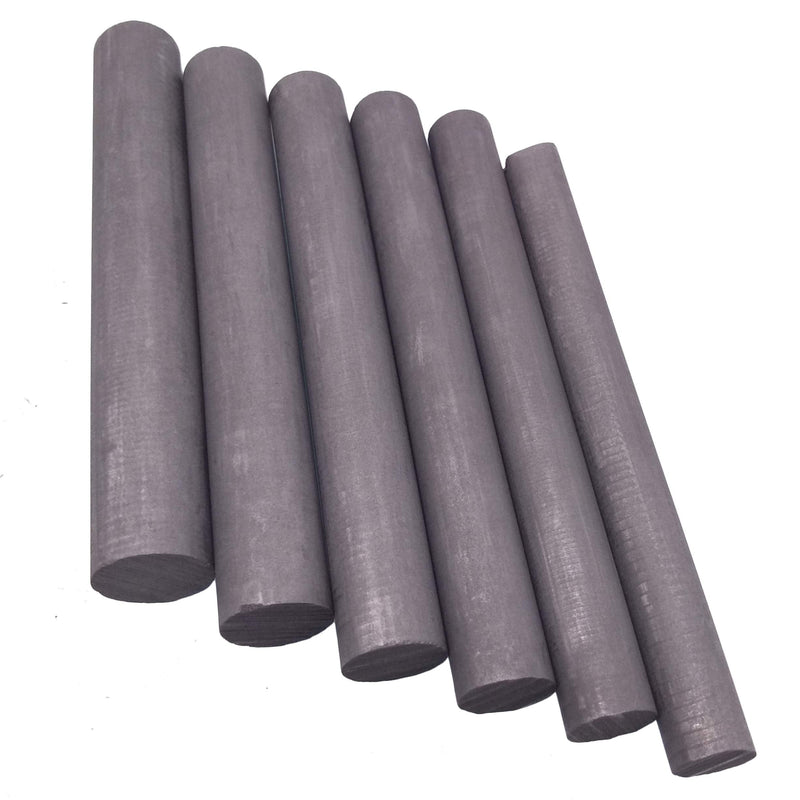 [Australia - AusPower] - CGjiogujio 6pcs Dia. 10mm-15mm L 100mm 99.99% Graphite Electrode Cylinder Rods Assortment Kit 