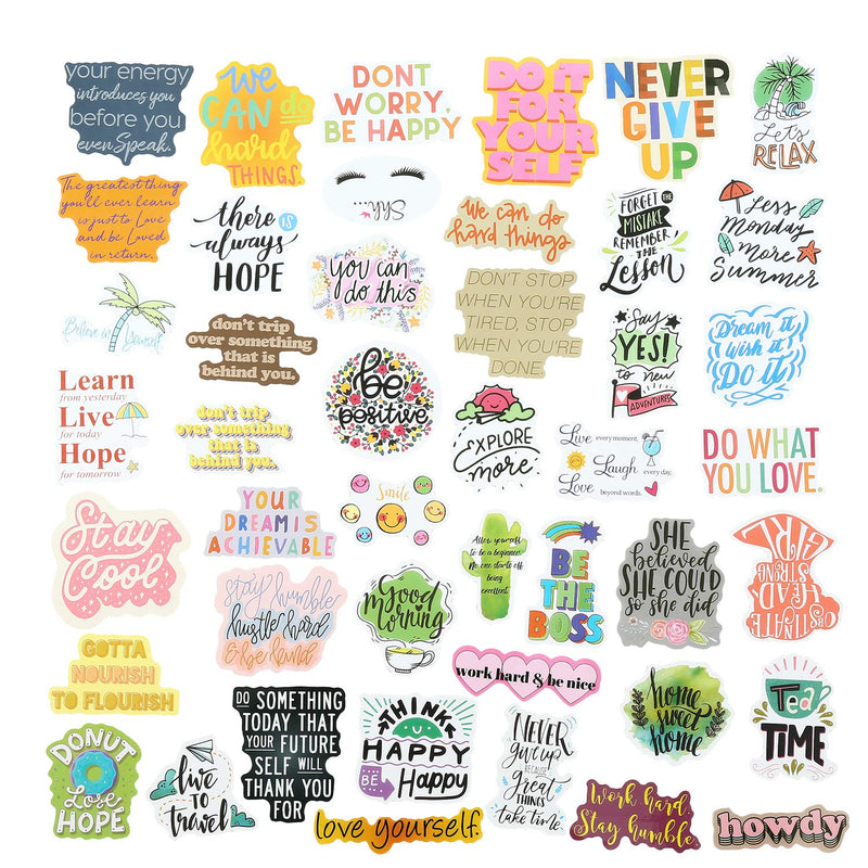 [Australia - AusPower] - Quote Stickers, Positive Stickers 200Pcs Motivational Waterproof Vinyl Stickers for Water Bottle Hydroflasks Laptops Computers Phone for Women Adults Students Teachers Employees 