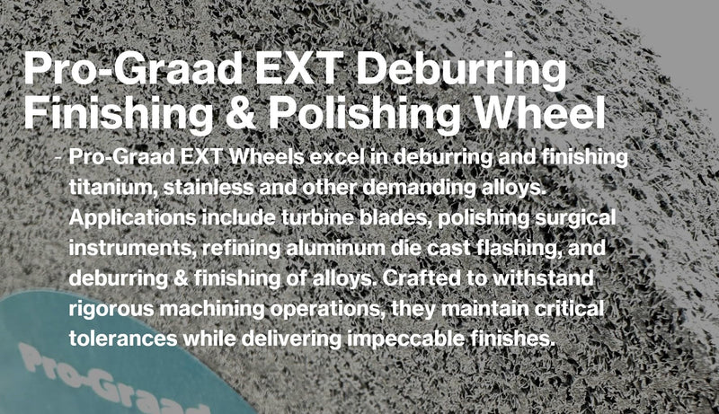 [Australia - AusPower] - EXT Deburring Wheel - 6" x 1" x 1" 9S Fine Grit - Silicon Carbide - Metal Deburring, Finishing and Polishing Wheel – Excels on Titanium, Stainless & Tough Alloys - Convolute - (1 Pack) 