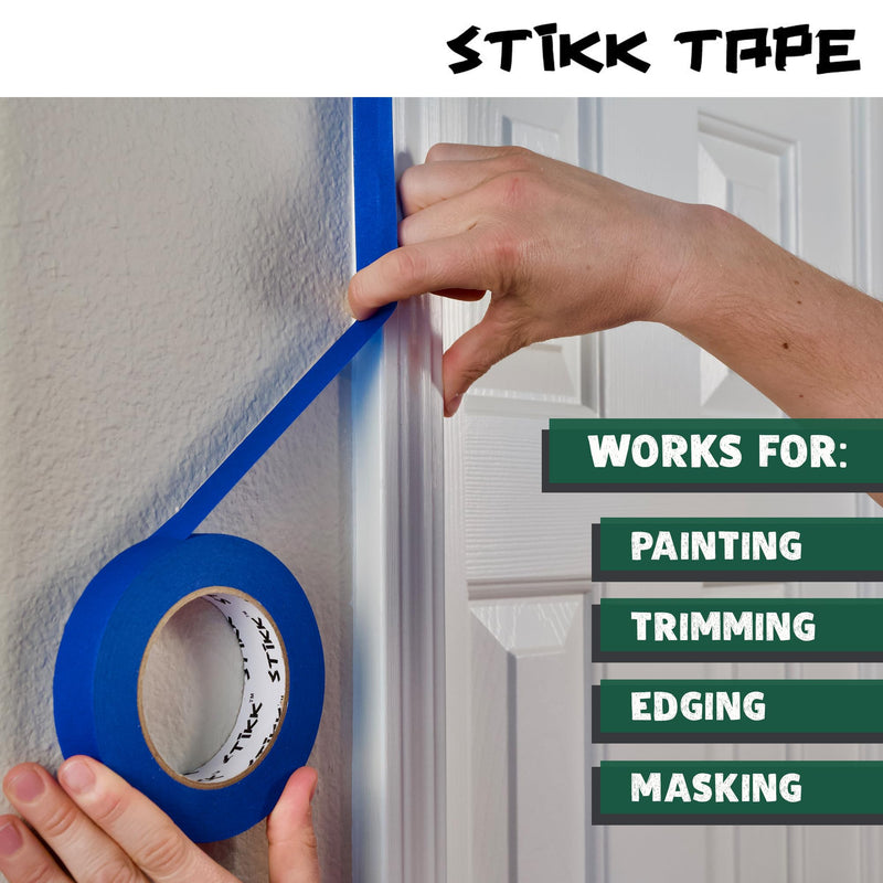 STIKK Painters Tape - 1pk Forest Dark Green Painter Tape - 2 inch x 60 Yards - Paint Tape for Painting, Edges, Trim, Ceilings - Masking Tape for DIY Paint Projects - Residue-Free Painting Tape