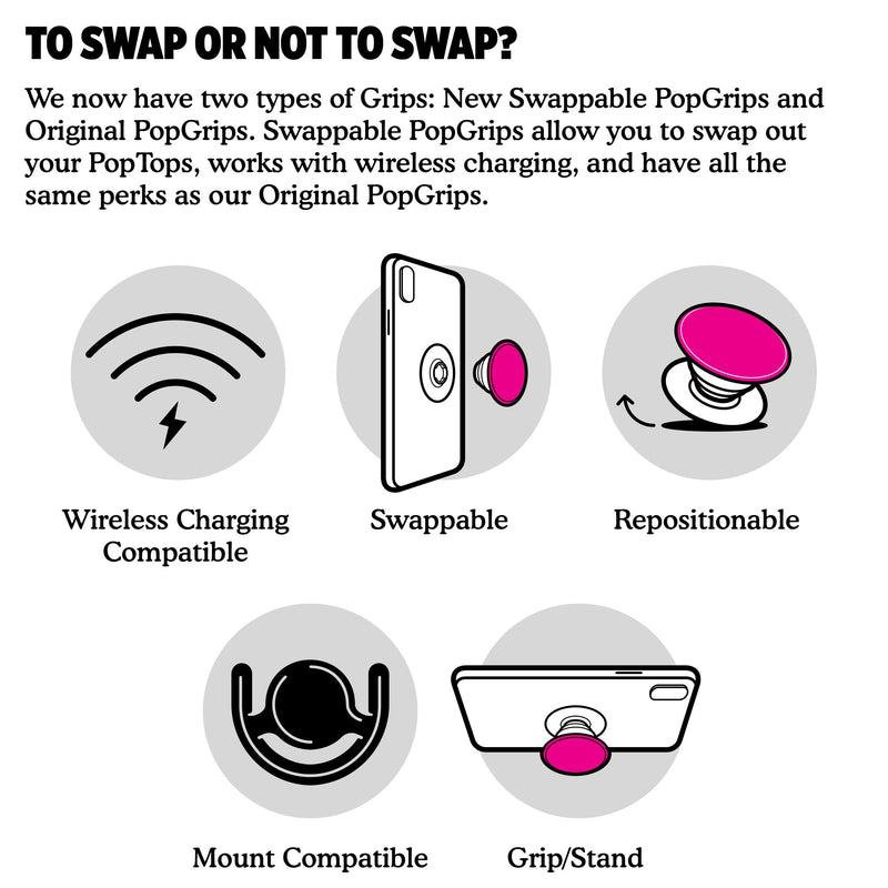 [Australia - AusPower] - PopSockets: Phone Grip with Expanding Kickstand, Pop Socket for Phone - Checker Black 