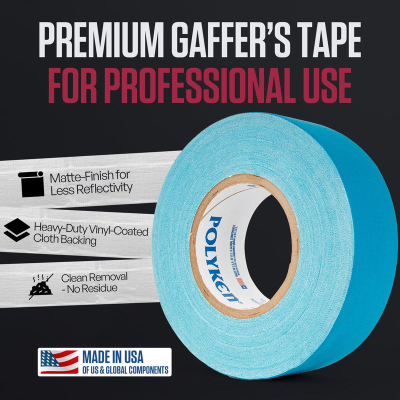 Polyken 510 Rubber Premium Grade Gaffer's Tape, 45m Length x 48mm Width, Neon Orange 1.89" x 49 Yards