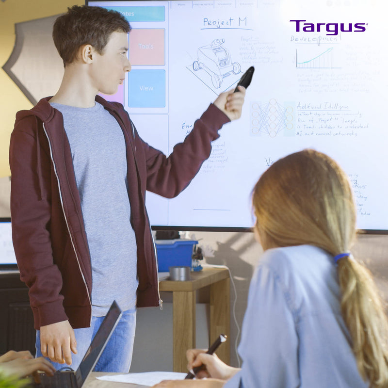 [Australia - AusPower] - Targus Bluetooth Wireless Presentation Clicker Laser Pointer for Meetings and PowerPoint – Comes with USB Dongle, 50 Foot Range (AMP16US) Wireless Presenter with Laser Pointer 