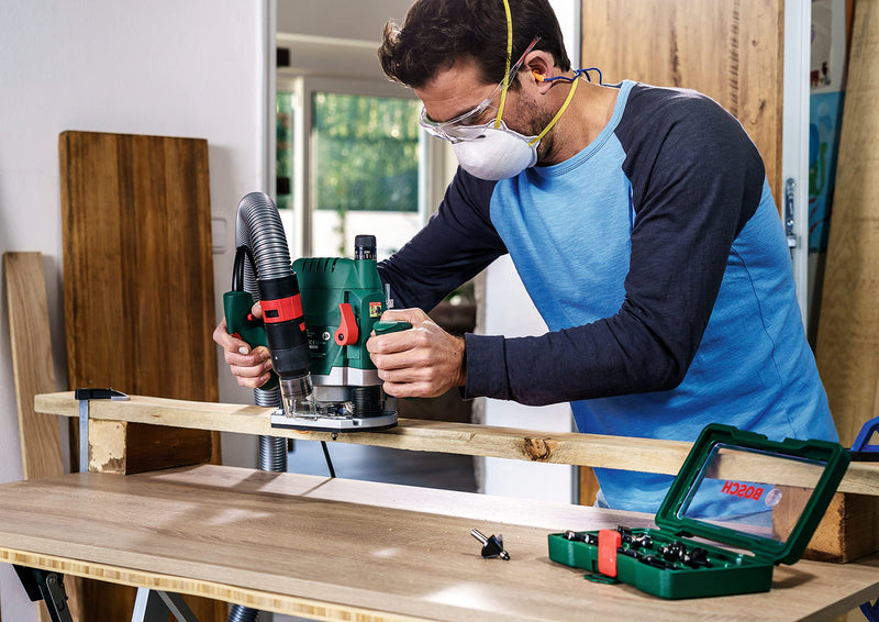 Bosch Home and Garden 6-Piece Carbide Cutter Set (for Wood, Shank 8 mm, Accessories Router) 8mm-Schaft 6 pieces.