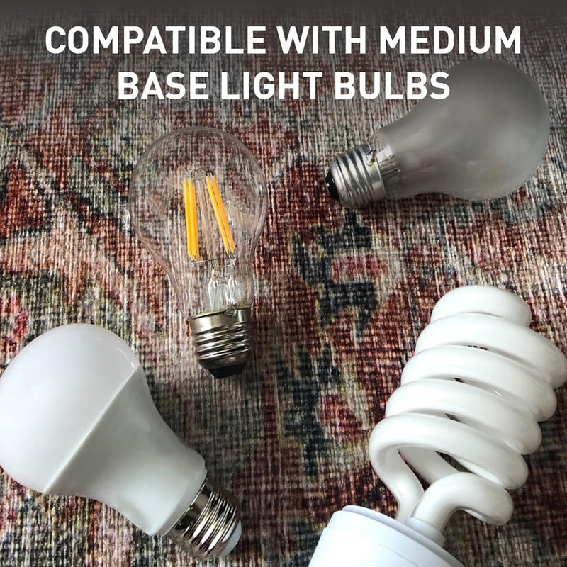 [Australia - AusPower] - Legrand Pass & Seymour 1406ICC10 250W 125V Medium Base A26 Lampholder Adapter with Two Outlets, Pull Chain On/Off, Ivory (1 Count) 
