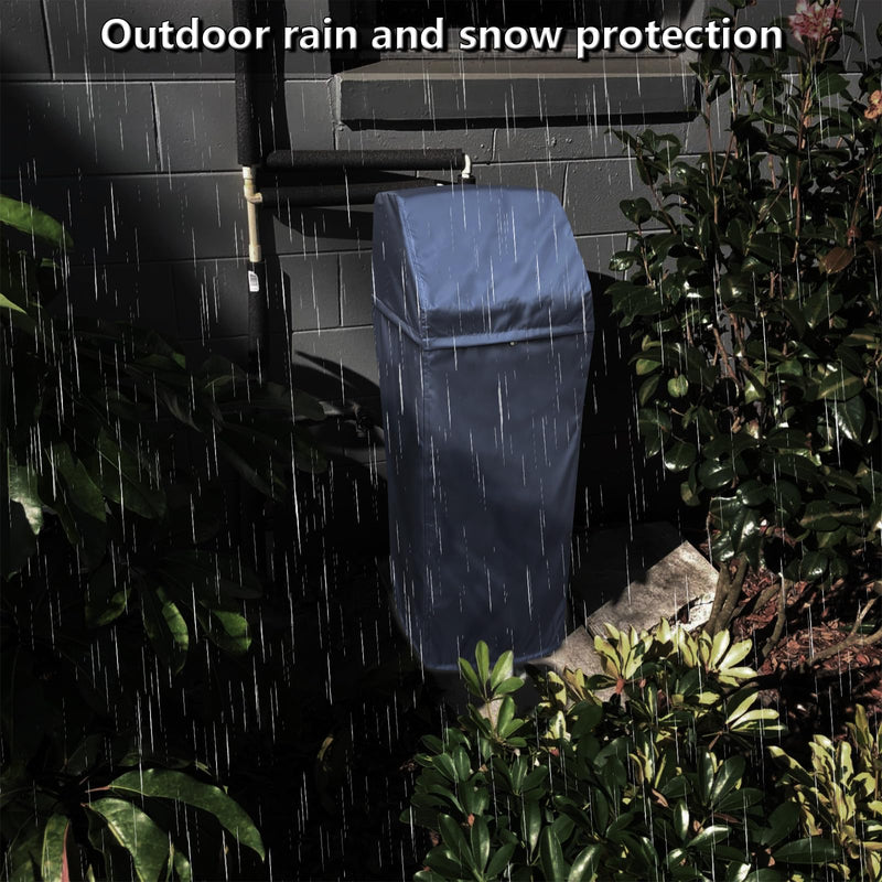[Australia - AusPower] - Water Softener Cover for WHES30E/WHES40E Grain Softener, Openable top Easy to use Removal-free installation for UV Dust protection of Water Softener Housings Outdoor or indoor (Grey) Gray 