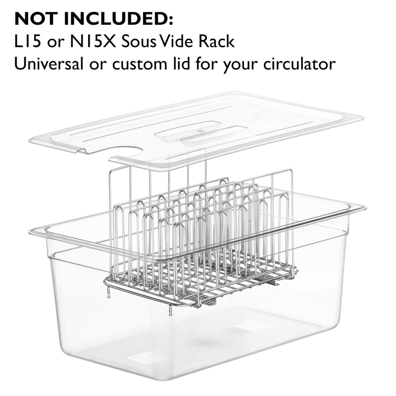 LIPAVI C15 19 Qt Sous Vide Water Bath 18 quarts - family and friends size
