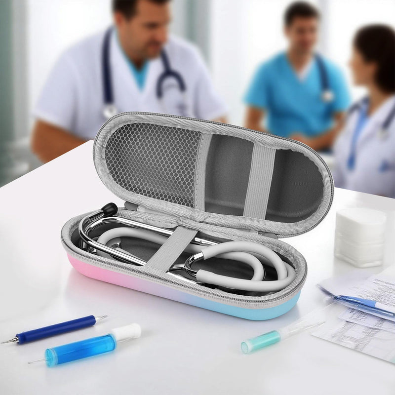 [Australia - AusPower] - Ombre Stethoscope Case Compatible with ADC 603/603FV/603BK/603FG603IST/603LV/603MCA, Stethoscope Holder Shockproof EVA Travel for Hospitals and Homes (Bag Only) 
