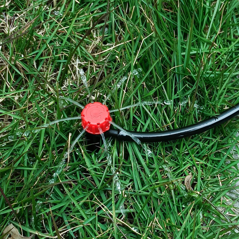 [Australia - AusPower] - 50pcs Drip Irrigation Emitters,Drip Irrigation Parts for 1/4" Drip Irrigation Tubing - Adjustable 360 Degree Water Flow Drippers, Garden Drip Irrigation Drippers for (4-7mm) Watering System 