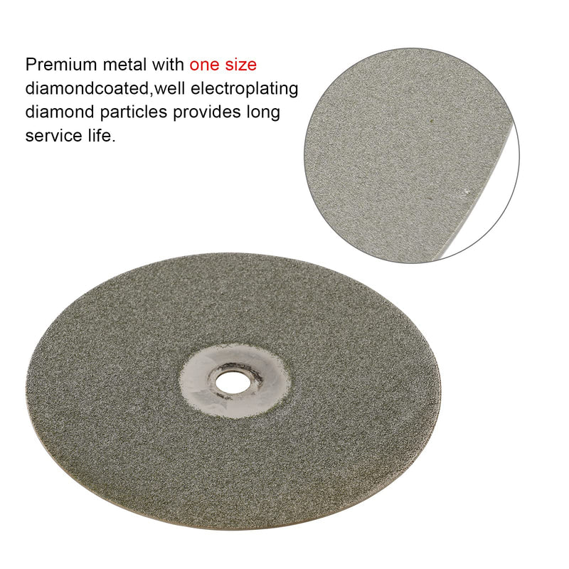 DZQ Diamond Flat Lap Wheel Disc Arbor Hole 8" x 1/2" Abrasive Lap 1500 2000 2500 3000 Grit for Cutting or Sanding Stone and Glass 4PCS-grit 1500 2000 2500 3000