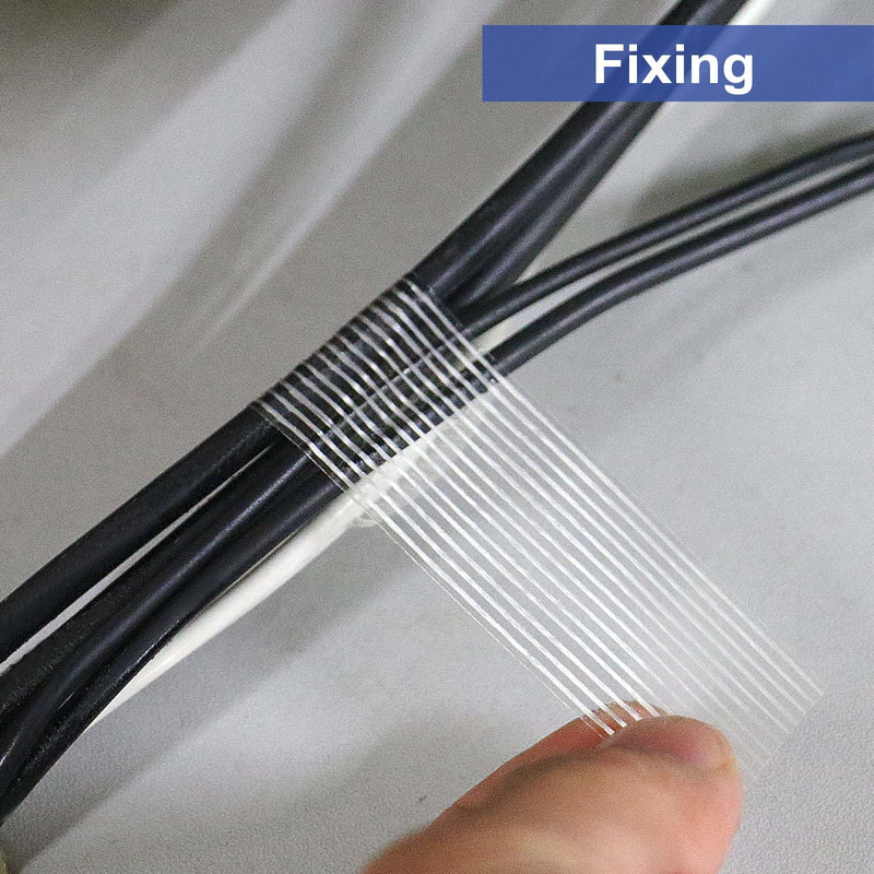 [Australia - AusPower] - BOMEI PACK 3 Pack Reinforced Filament Packing Tape, 6.3 Mil 24mm x 60 Yards, Fiberglass Strapping Tape 3PACK: 24mm*60yds 