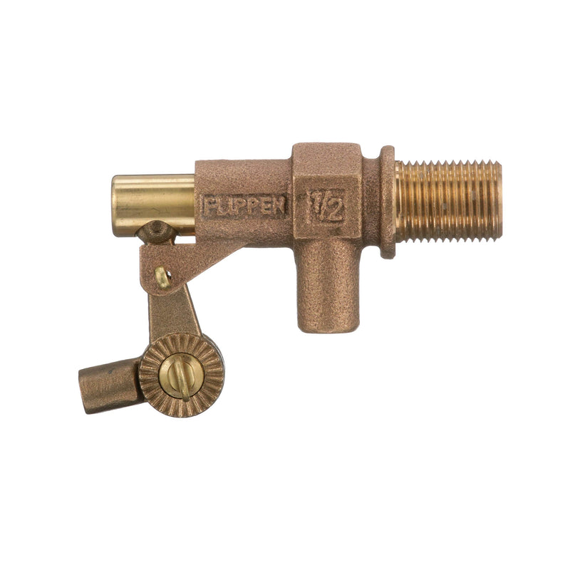 Watts 500 Series 1/2" Bronze Heavy Duty Float Valve, Female NPT Threaded Inlet, Tank Wall Mountable, Machined Flange, Serrated Arms, Replaceable Seals, Max Working Temperature 180° F 0.5 Inch