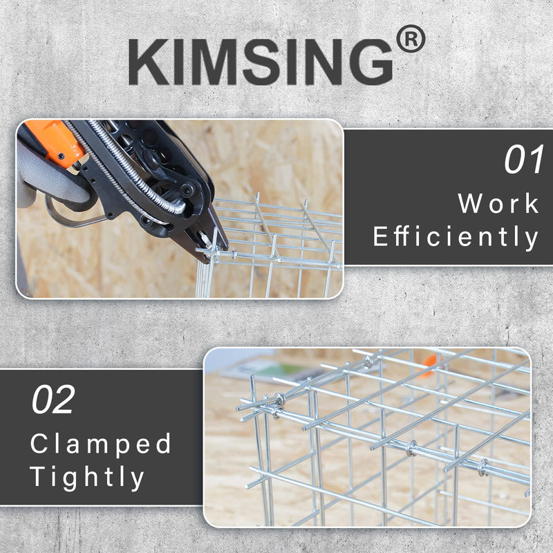 [Australia - AusPower] - KIMSING SC760 16 Gauge 5/8'' Crown Galvanized C Ring Staples C-Rings Hog Rings, Wire Fencing Staples, Fasteners for C Ring Stapler, Hog Ring Tool, C Ring Plier, 1000 PCS/Pack 