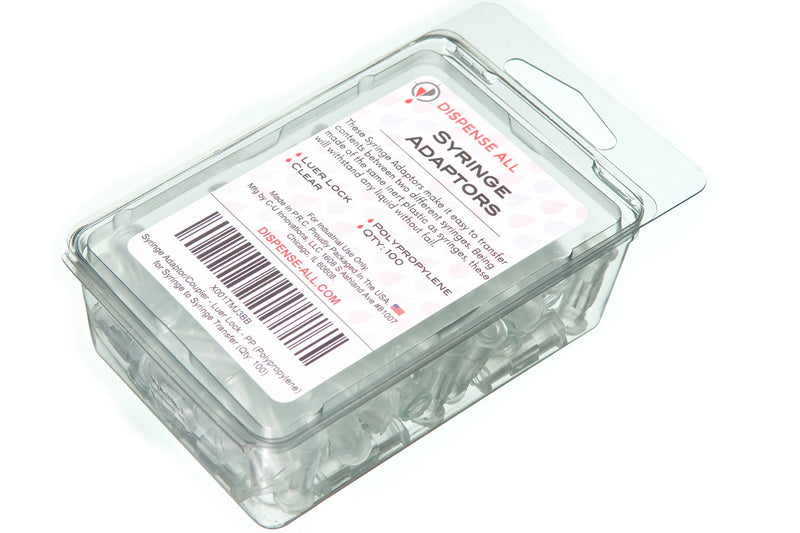 [Australia - AusPower] - Syringe Coupler, Luer Lock Adaptor (Polypropylene) - Female-to-Female (Qty: 10) 